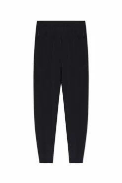 Moncler BLACK Pants with logo patch