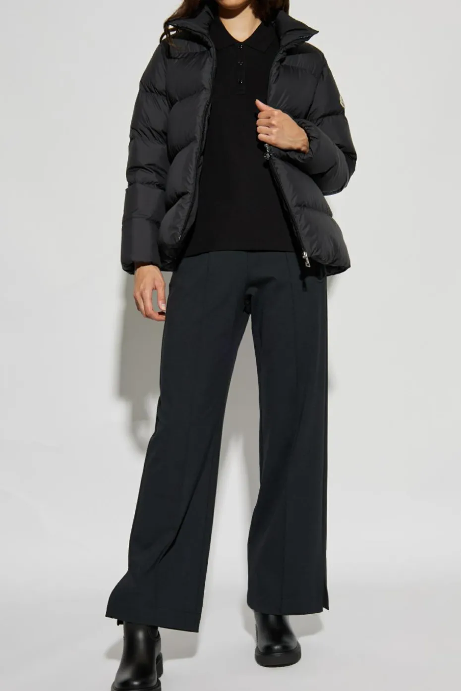 Moncler BLACK Polo with logo