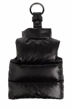 Moncler BLACK Puffer vest-shaped key ring