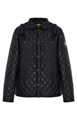 Moncler BLACK Quilted jacket with removable hood