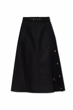 Moncler BLACK Skirt with logo