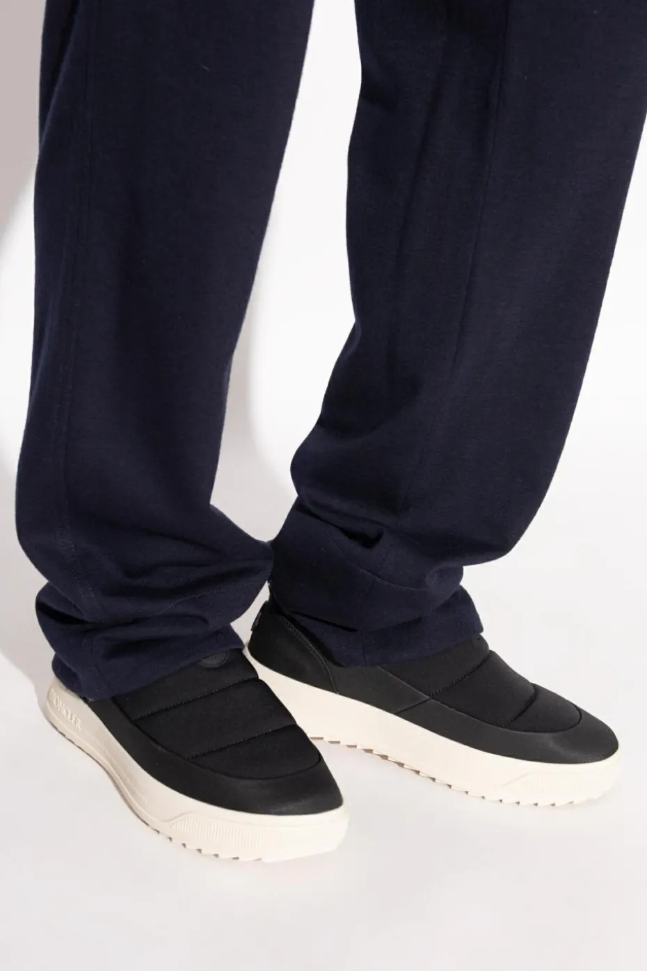 Moncler BLACK Sports shoes with logo patch