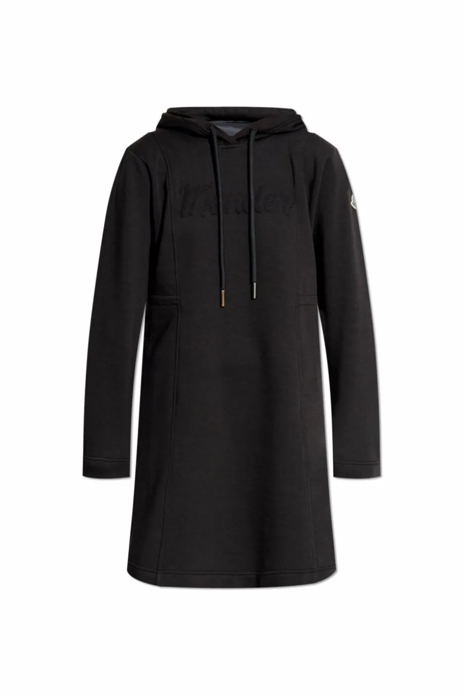 Moncler BLACK Sweatshirt dress with logo