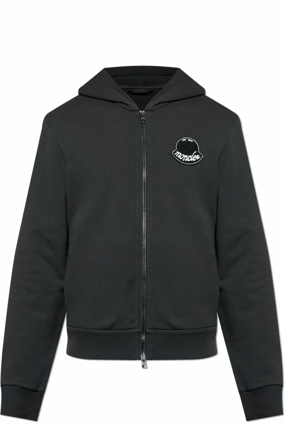 Moncler BLACK Sweatshirt with patch