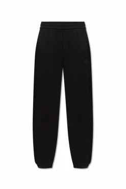 Moncler BLACK Trousers with logo