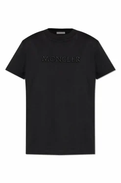 Moncler BLACK T-shirt with logo