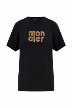 Moncler BLACK T-shirt with logo