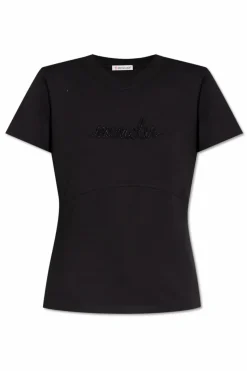Moncler BLACK T-shirt with logo