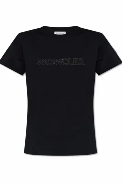 Moncler BLACK T-shirt with logo