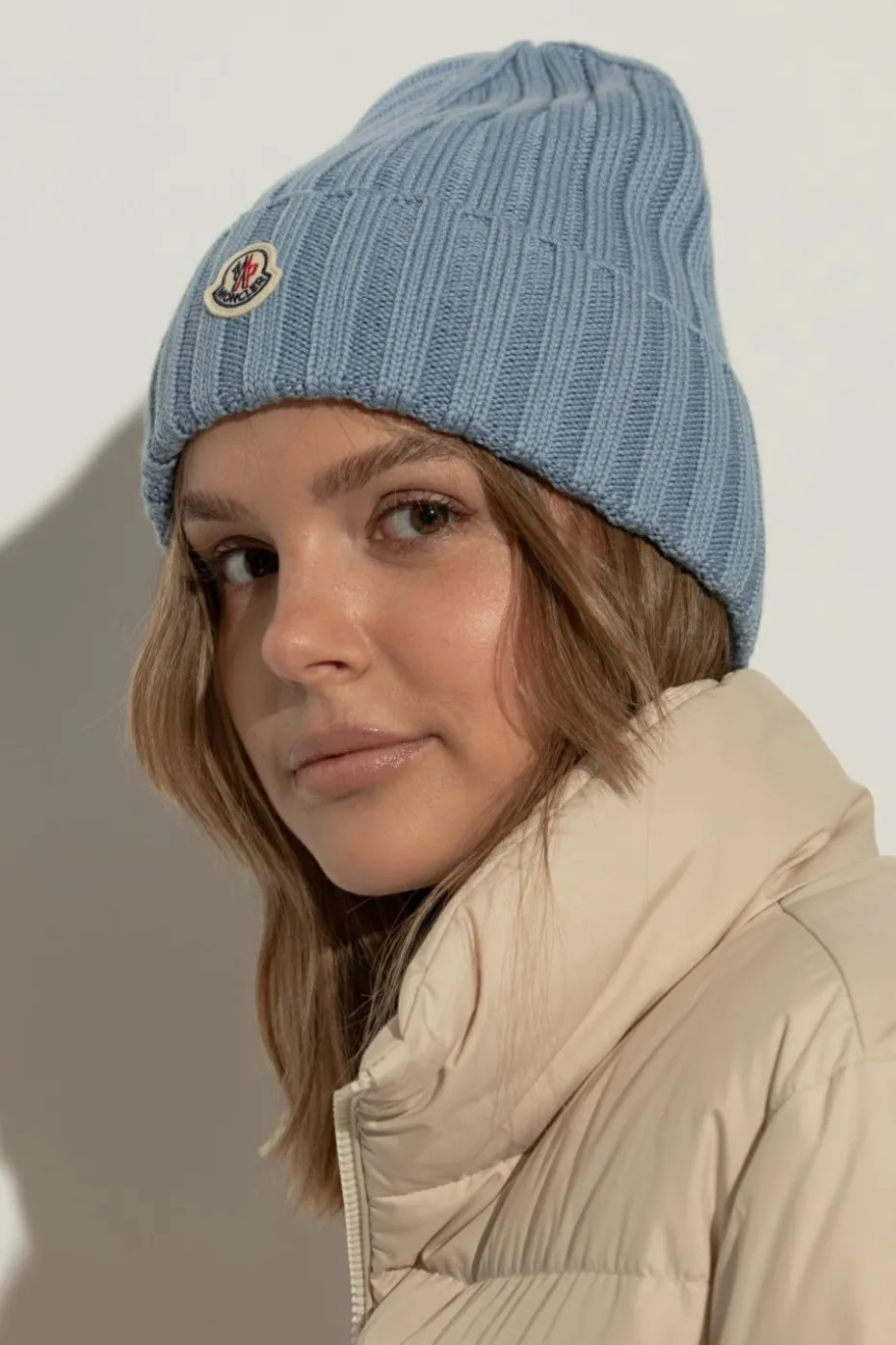 Moncler BLUE Wool hat