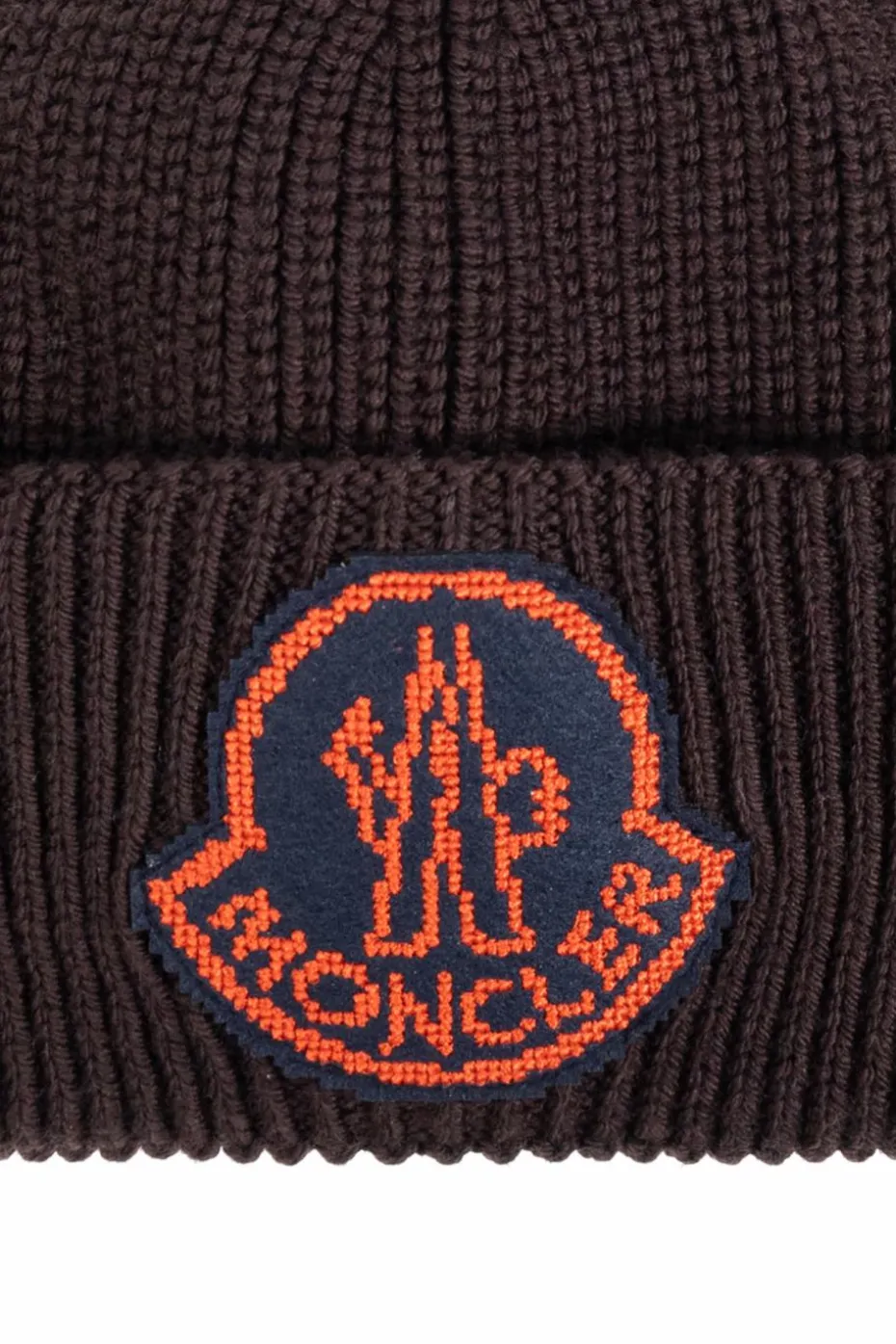 Moncler BROWN Cap with logo patch