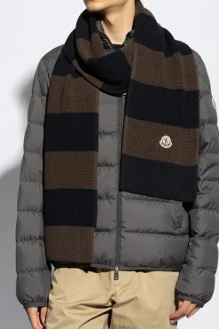 Moncler BROWN Cotton Scarf