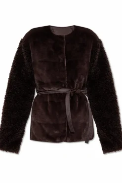 Moncler BROWN Down jacket `Jouilatt`
