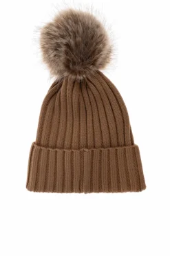 Moncler BROWN Pom-pom beanie