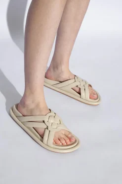 Moncler cream ‘Bell’ Slides