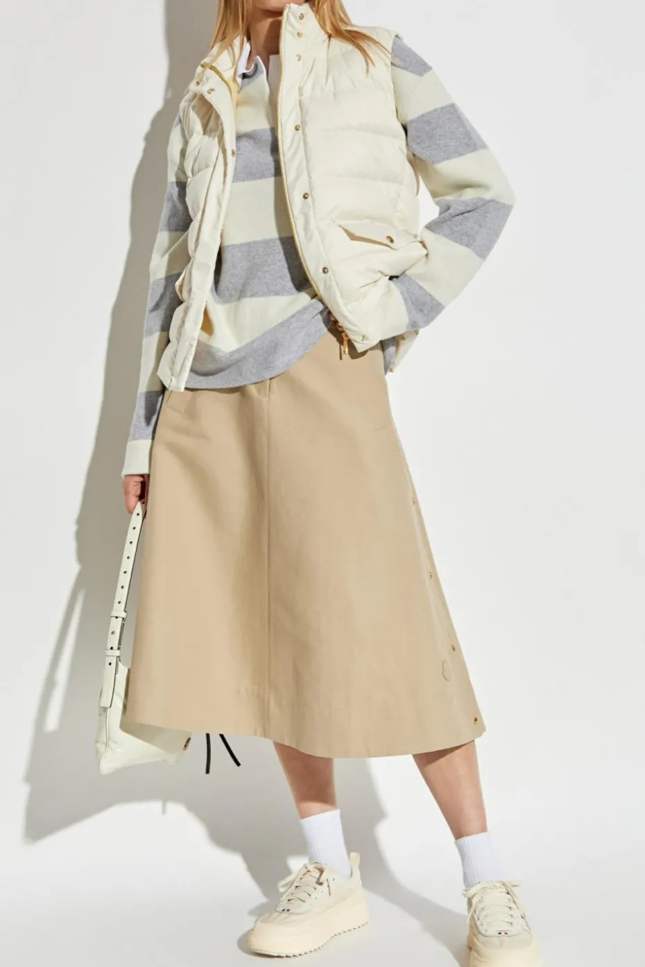 Moncler cream "Besset" puffer vest