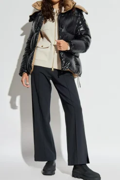 Moncler cream Cardigan with down back