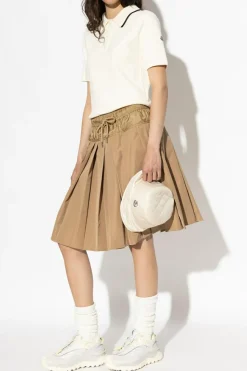 Moncler cream Cotton polo