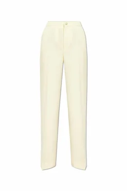 Moncler cream Creased trousers