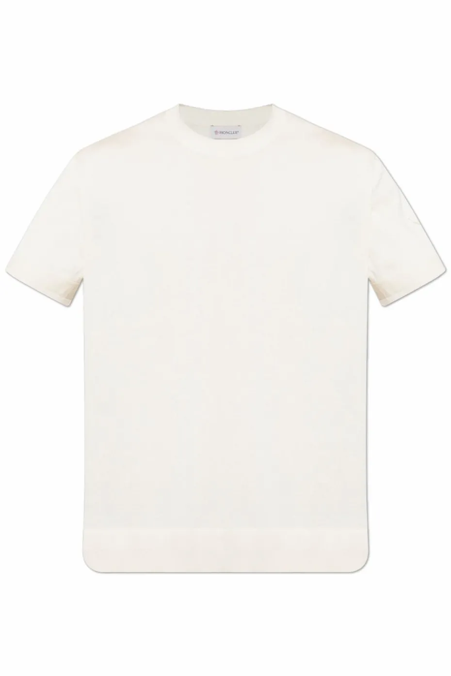 Moncler cream Crew Neck T-Shirt
