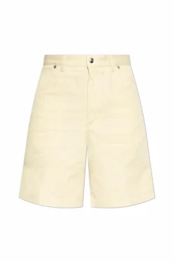 Moncler cream Denim shorts