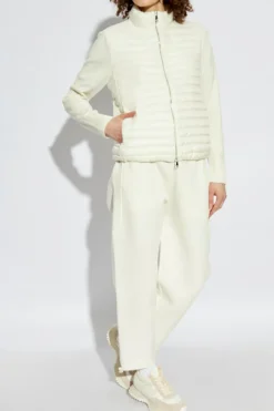 Moncler cream Down Cardigan
