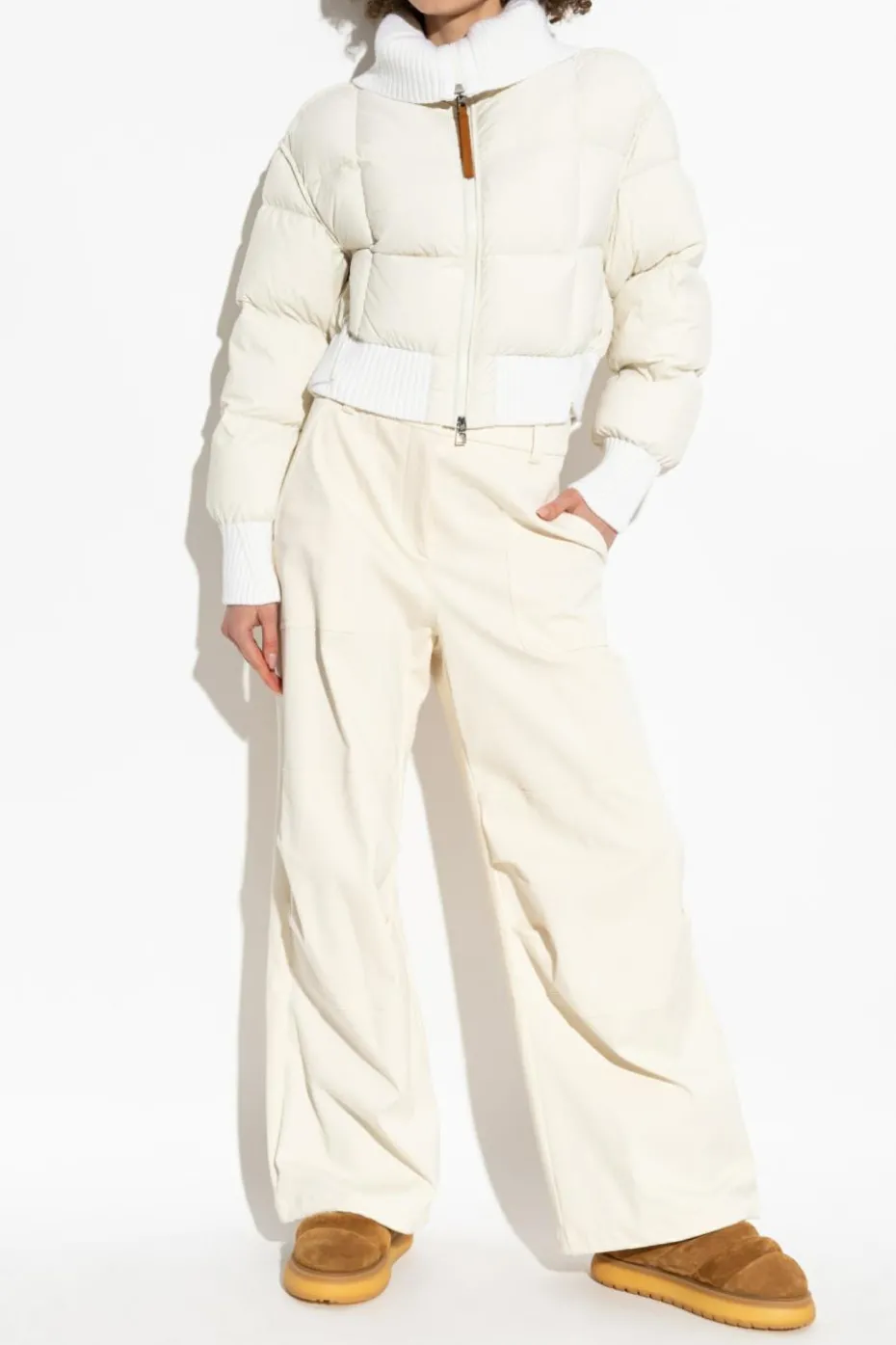 Moncler cream Down Jacket ‘Jadeite’