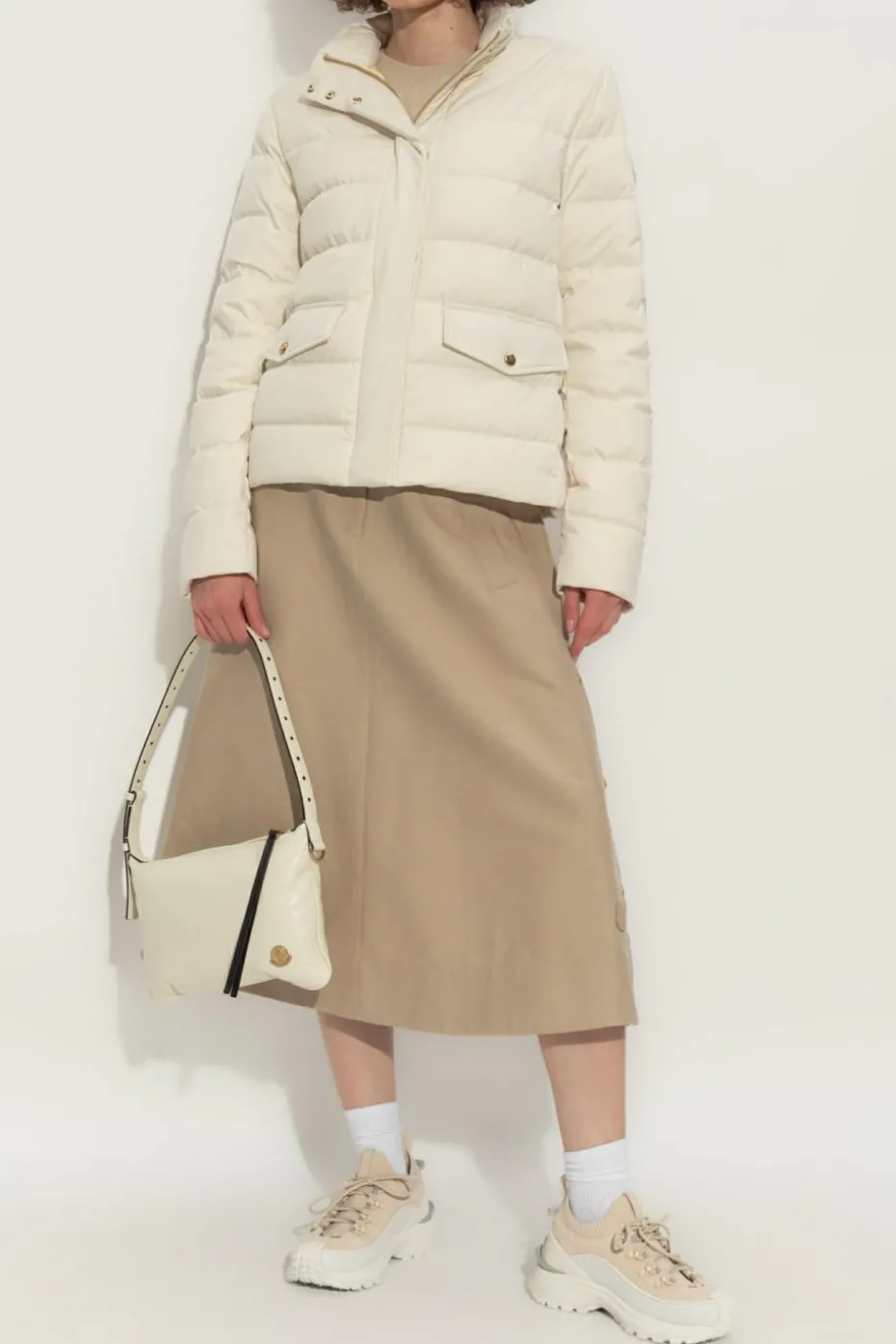 Moncler cream Down jacket "Bessettes"