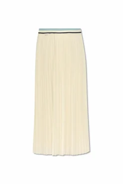Moncler cream āGonnaā pleated skirt
