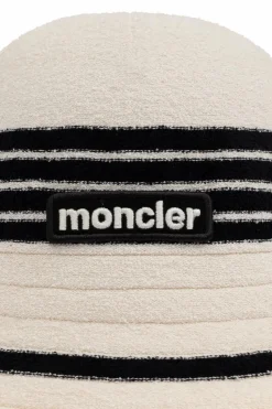 Moncler cream Hat with logo
