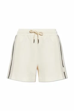 Moncler cream Logo shorts