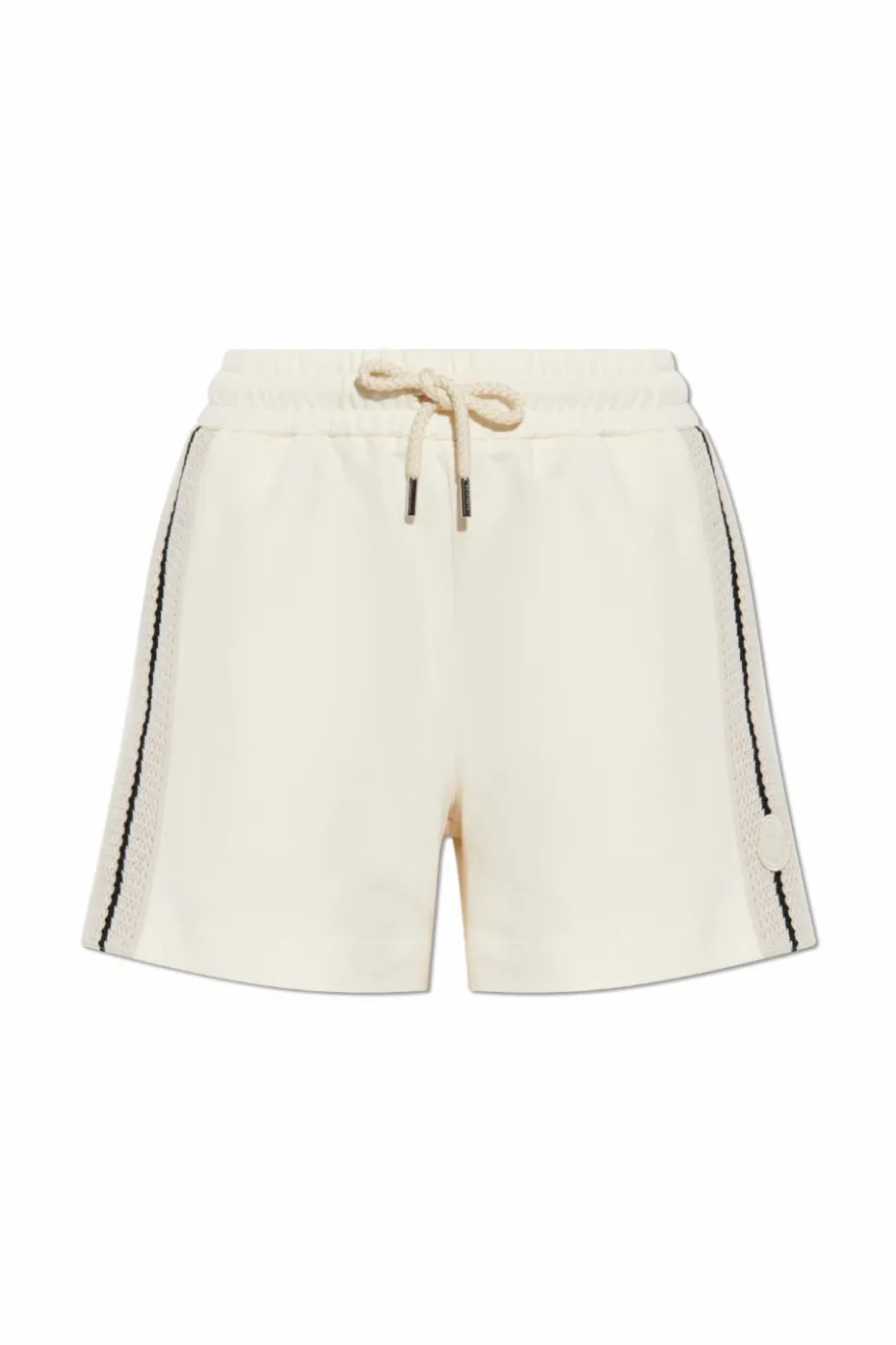 Moncler cream Logo shorts