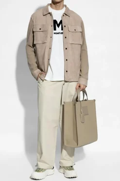 Moncler cream Loose-fitting pants