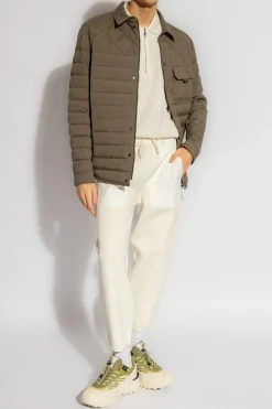 Moncler cream Panelled sweatpants