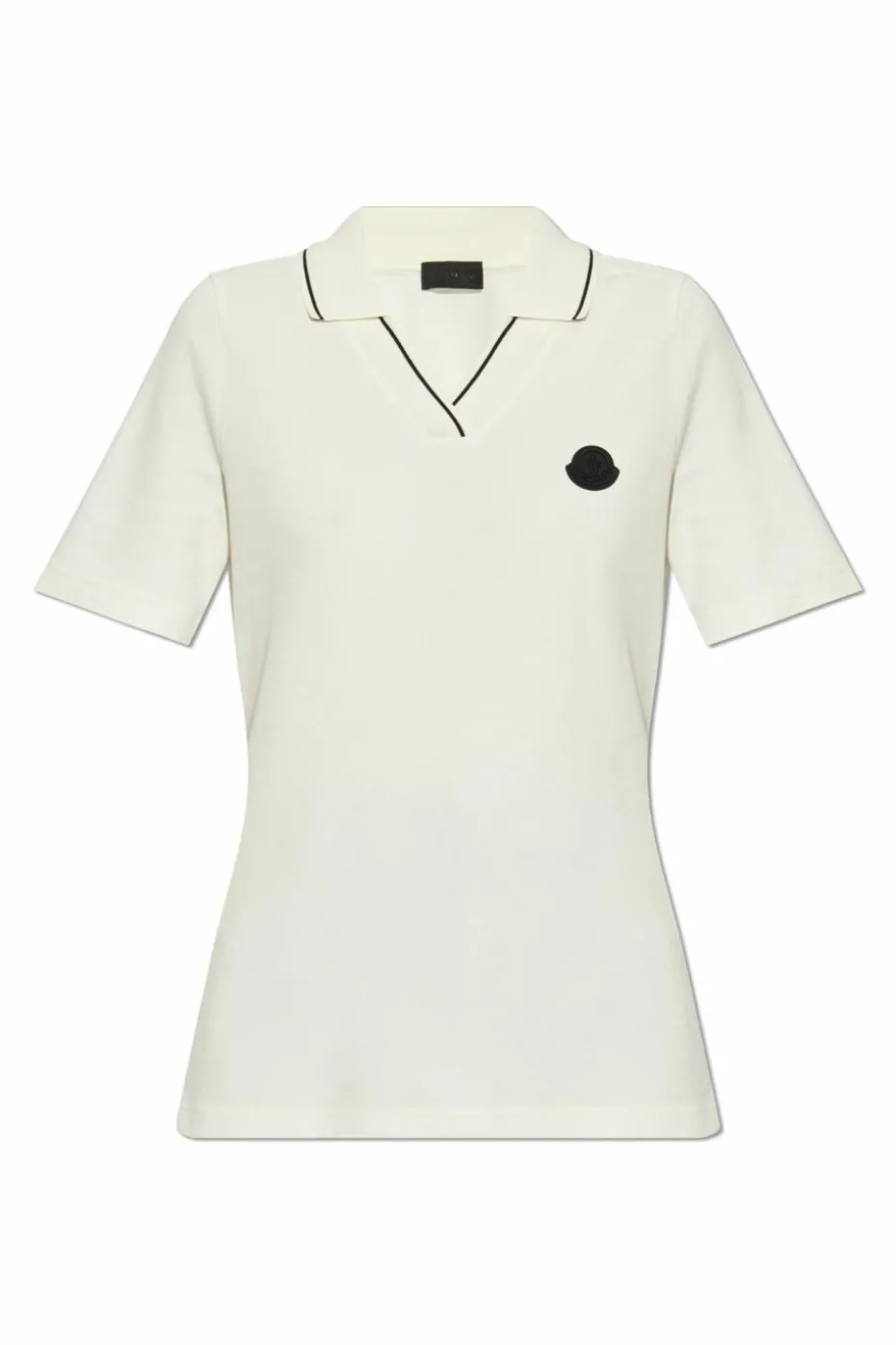 Moncler cream Polo with Logo