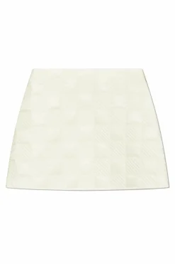 Moncler cream Quilted skirt