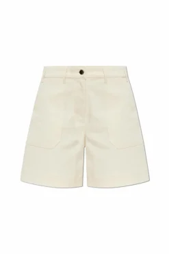 Moncler cream Shorts with pockets