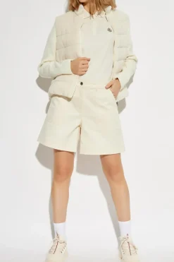 Moncler cream Shorts with pockets
