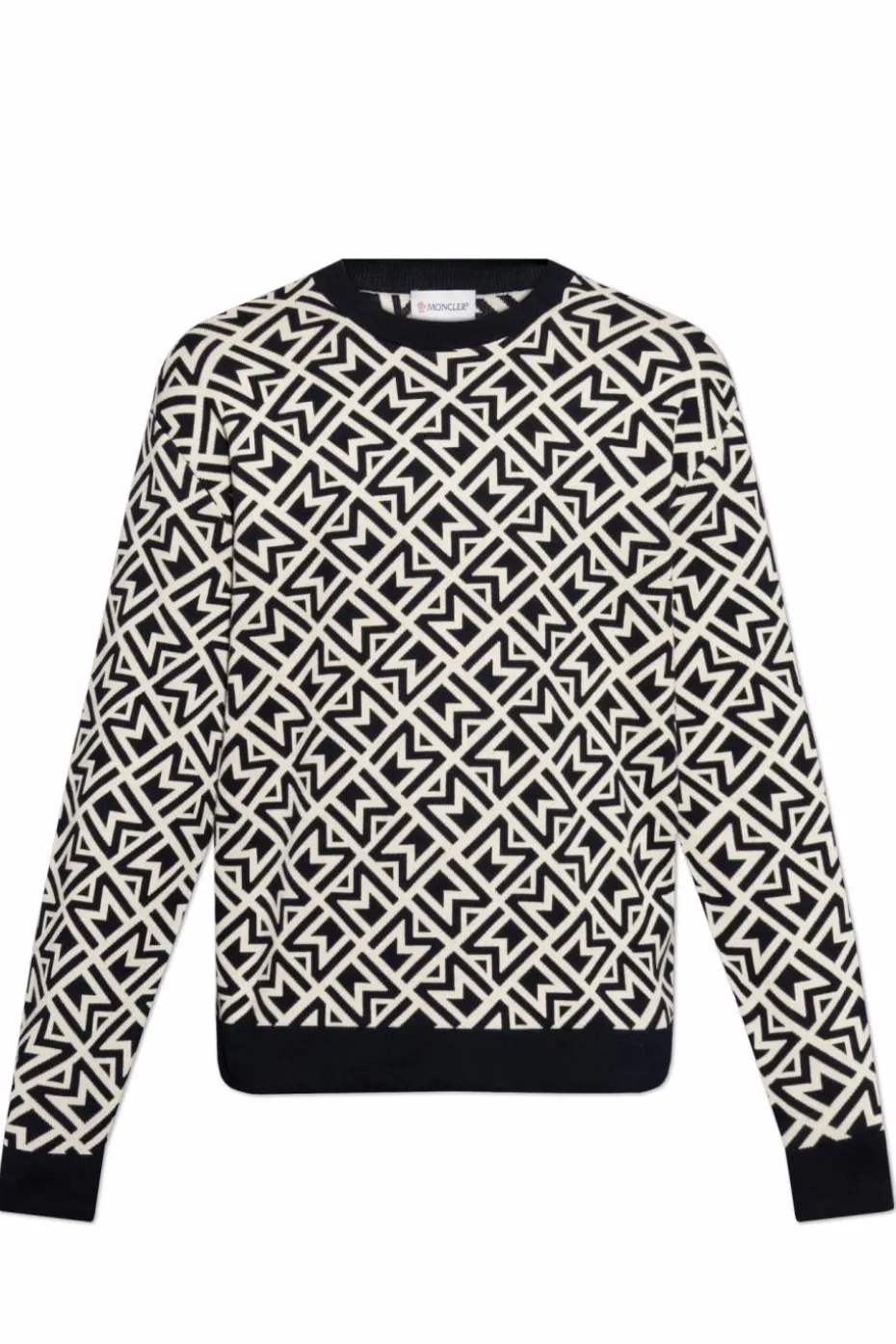 Moncler cream Sweater with pattern