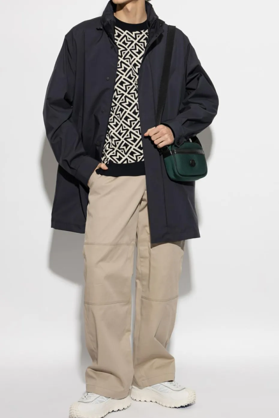Moncler cream Sweater with pattern