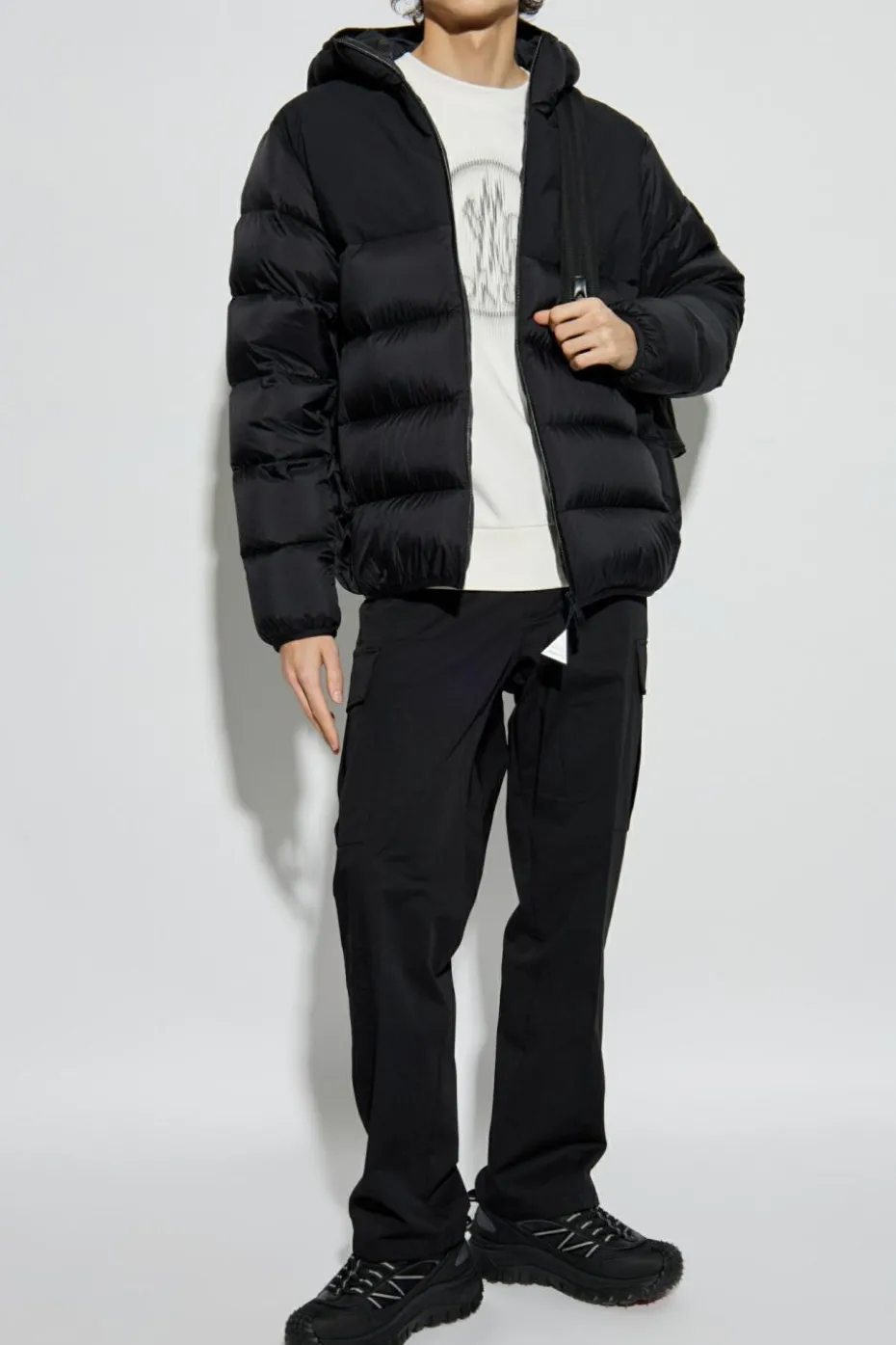 Moncler cream Sweatshirt with logo