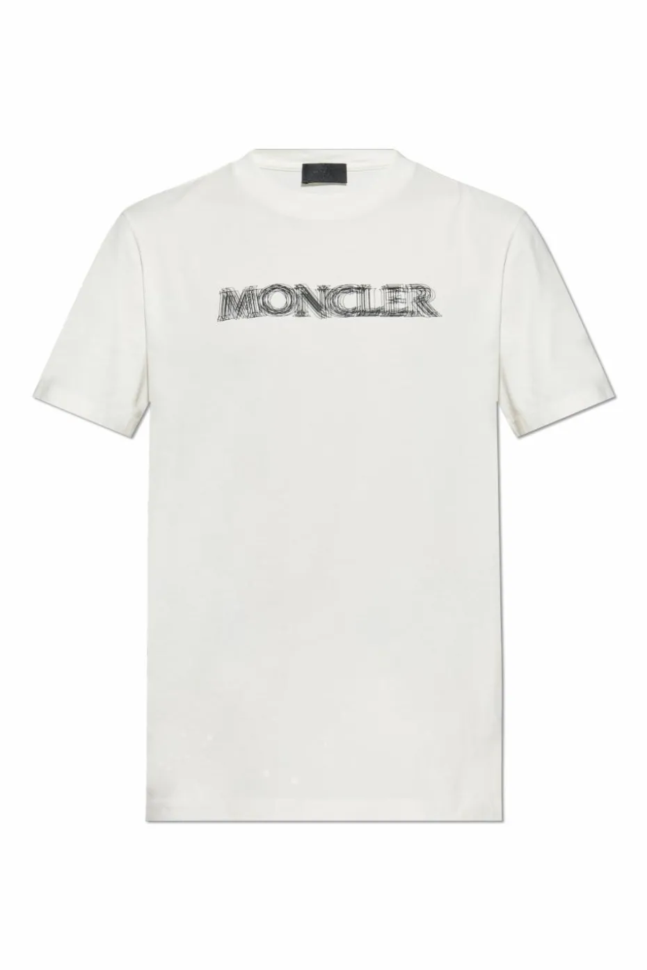 Moncler cream T-shirt with logo