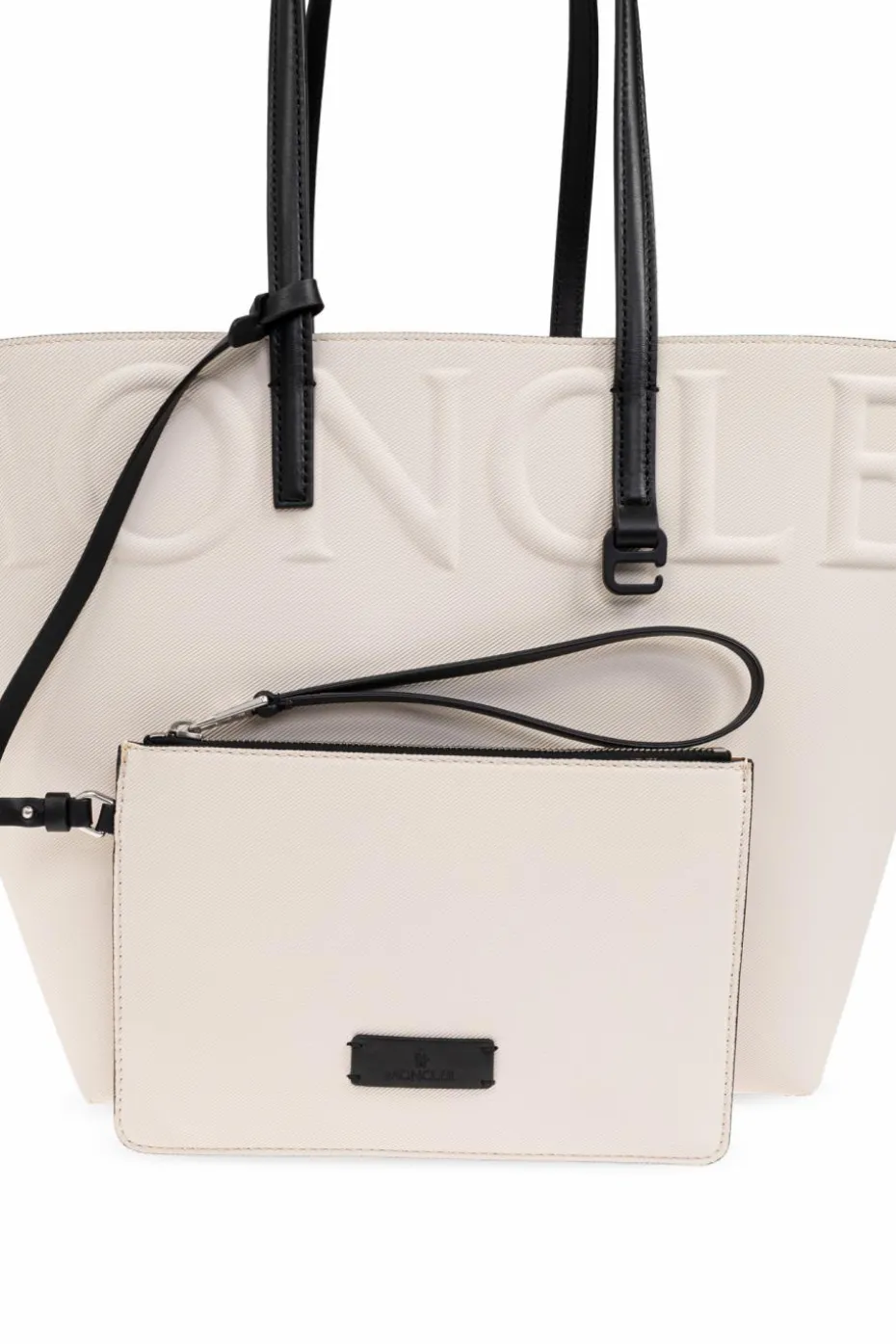 Moncler cream "Very" shopper bag