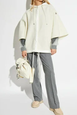 Moncler cream Wool Poncho