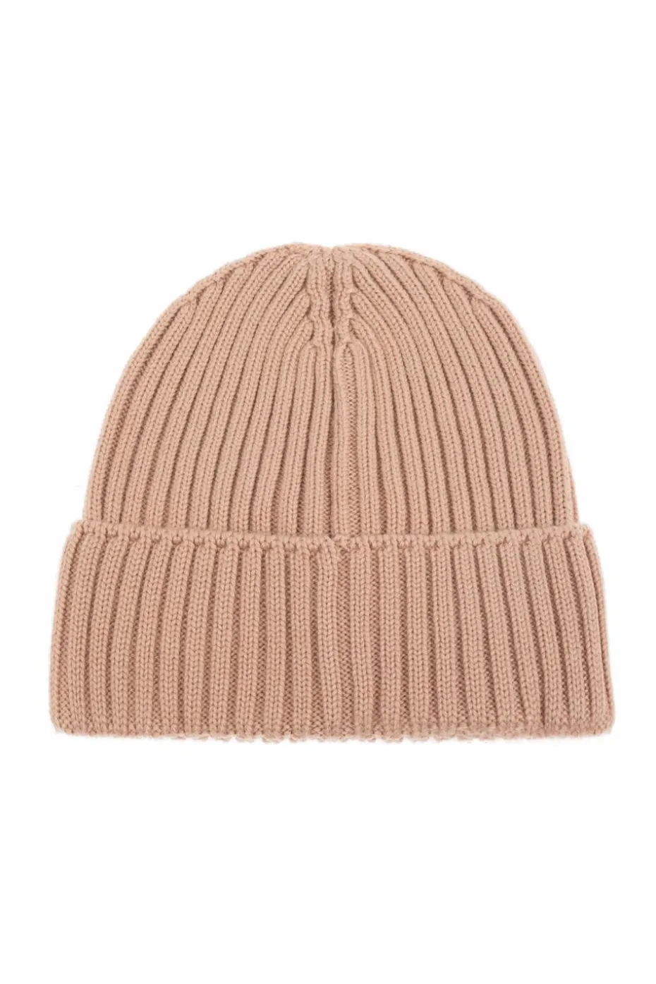 Moncler Enfant beige Cap with logo patch
