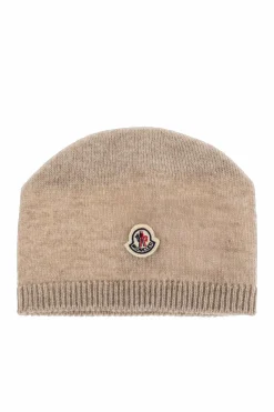 Moncler Enfant beige Cashmere hat