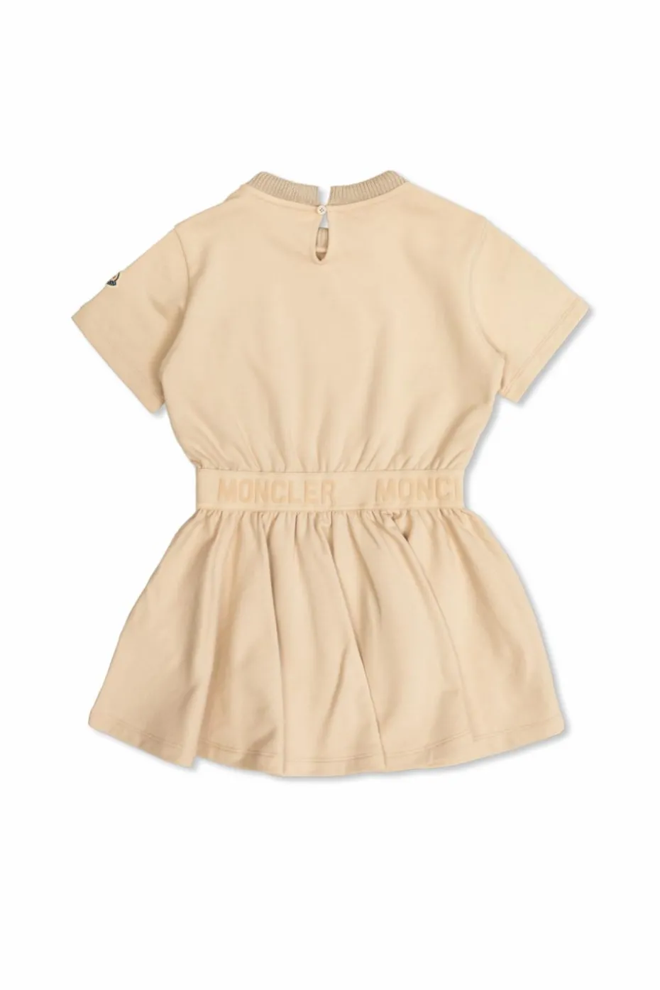 Moncler Enfant beige Dress with logo