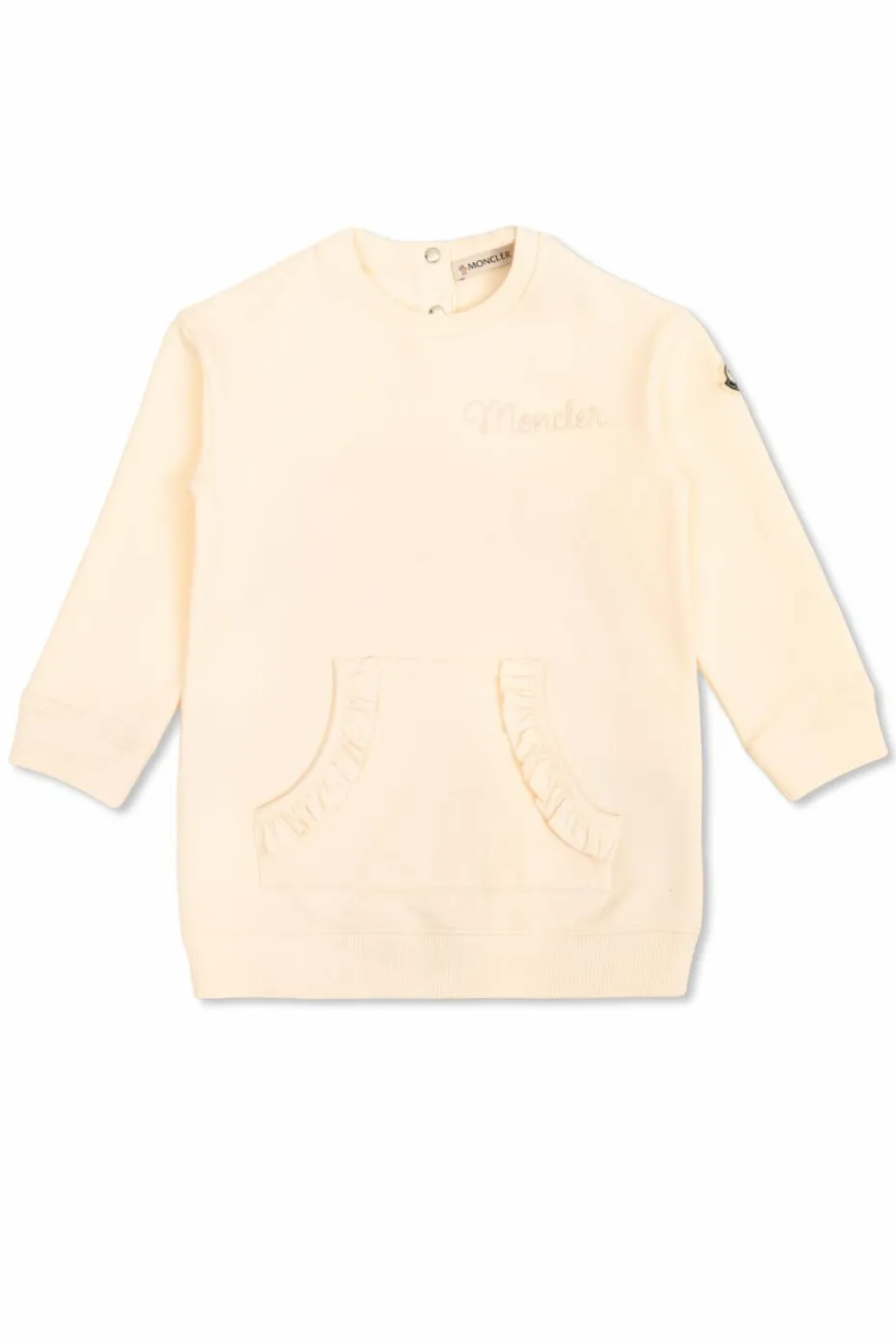 Moncler Enfant beige Dress with a pocket