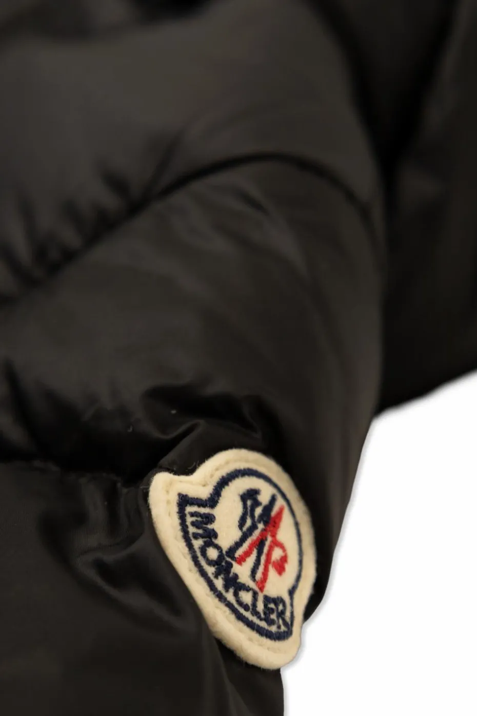 Moncler Enfant BLACK Down jacket with hood