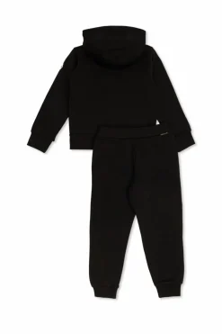 Moncler Enfant BLACK set: sweatshirt and trousers
